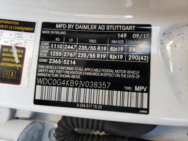 2018 MERCEDES-BENZ GLC 300 4M - WDC0G4KB9JV038357