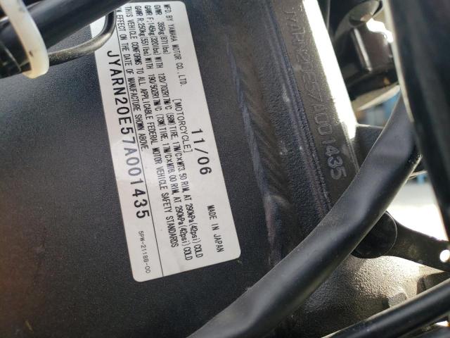 2007 YAMAHA YZFR1 JYARN20E57A001435