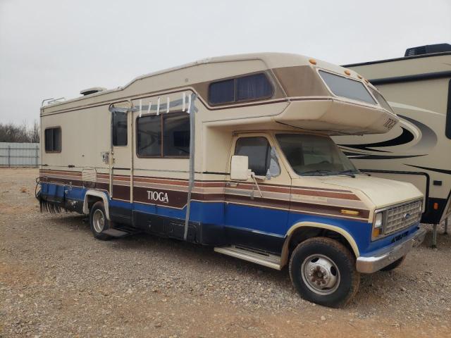 Salvage cars for sale from Copart Oklahoma City, OK: 1987 Ford Econoline E350 Cutaway Van