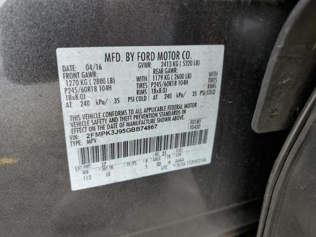 2016 FORD EDGE SEL 2FMPK3J95GBB74867