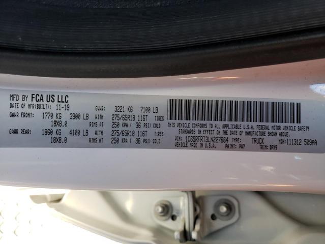 2020 RAM 1500 LARAM - 1C6SRFRT3LN227664
