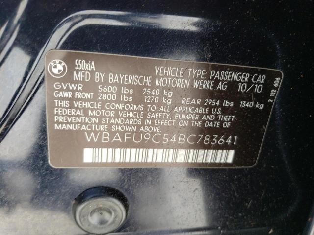 WBAFU9C54BC783641 BMW 550 Xi