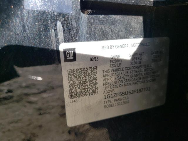 2018 CHEVROLET MALIBU HYB - 1G1ZF5SU5JF187701