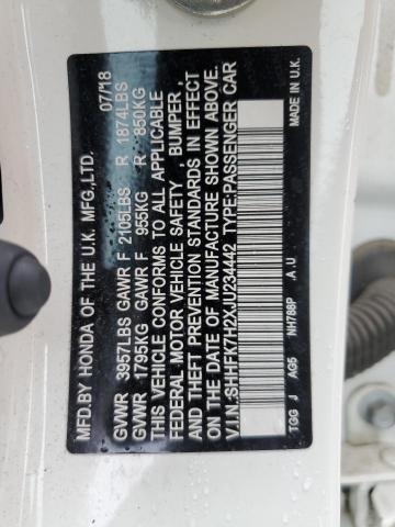 2018 HONDA CIVIC LX SHHFK7H2XJU234442