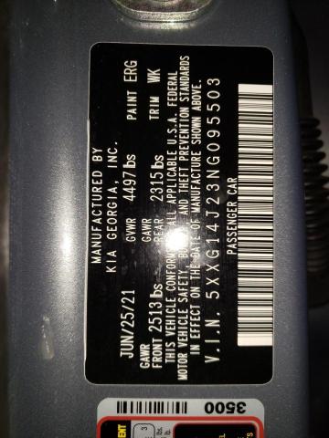 5XXG14J23NG095503 KIA K5 LXS