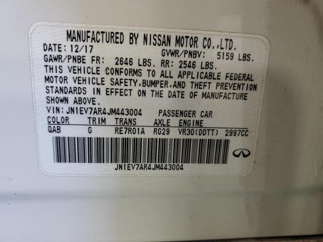 2018 INFINITI Q50 LUXE JN1EV7AR4JM443004