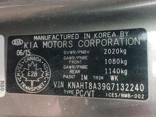 2016 KIA RONDO KNAHT8A39G7132240