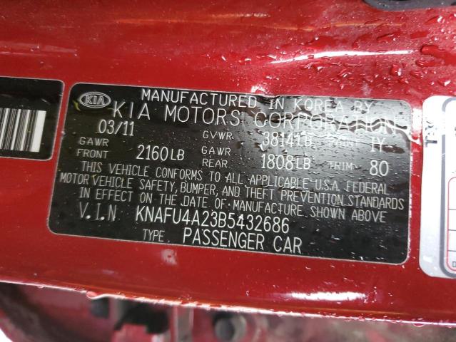 KNAFU4A23B5432686 KIA Forte