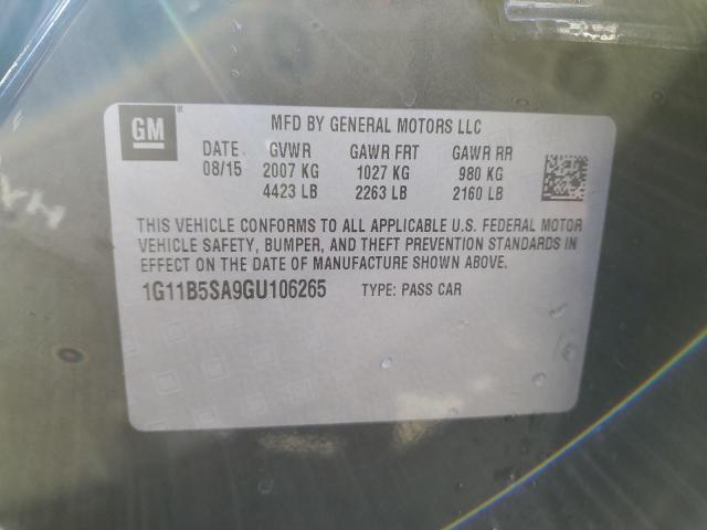 2016 CHEVROLET MALIBU LIM - 1G11B5SA9GU106265