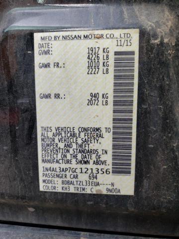 2016 NISSAN ALTIMA 2.5 1N4AL3AP7GC121356
