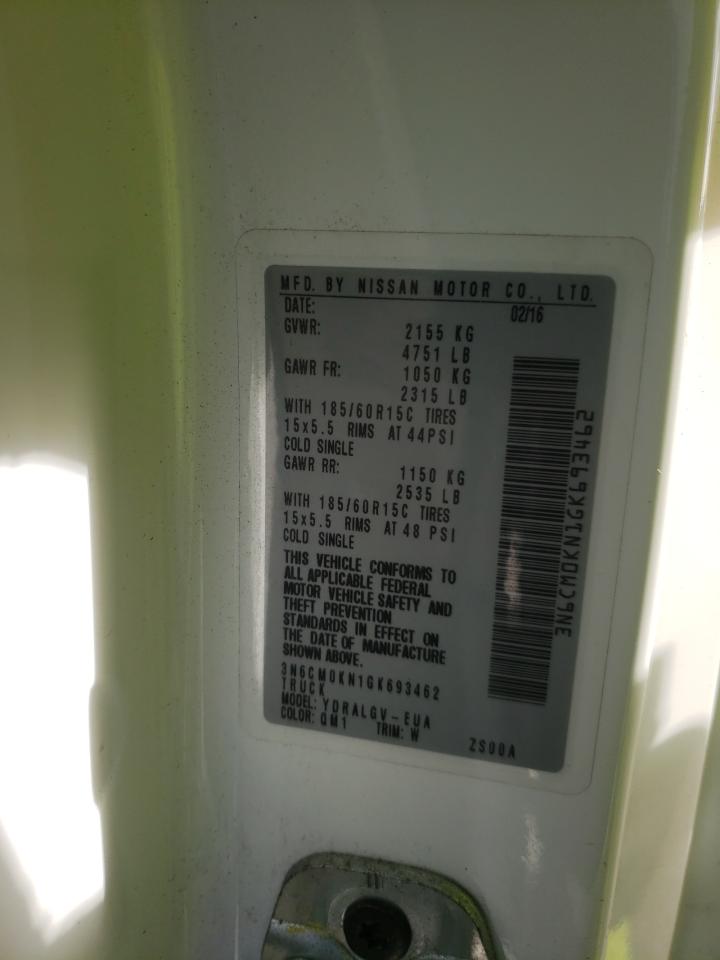 3N6CM0KN1GK693462 NISSAN NV 2016