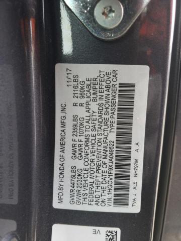 2018 HONDA ACCORD TOU 1HGCV1F9XJA049522