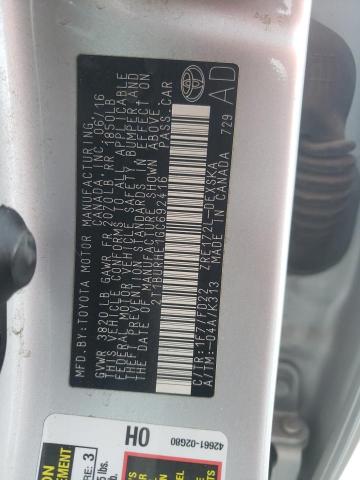 2016 TOYOTA COROLLA L 2T1BURHE1GC692416