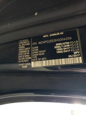 2017 MERCEDES-BENZ METRIS - WD4PG2EE0H3306206