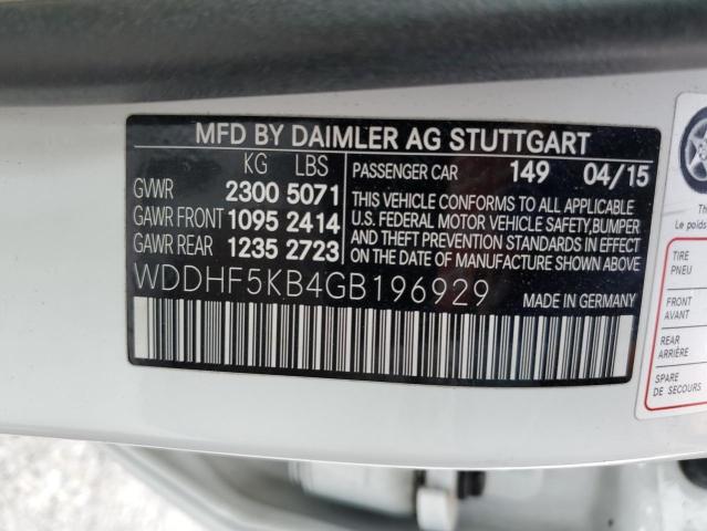 WDDHF5KB4GB196929 2016 MERCEDES-BENZ E-CLASS, photo no. 12