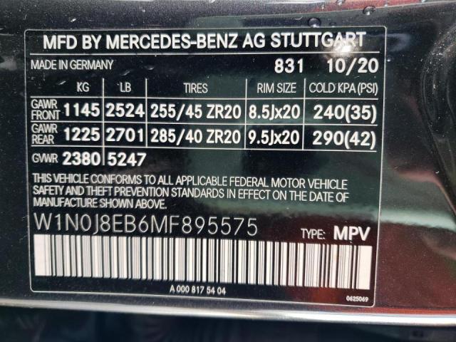 2021 MERCEDES-BENZ GLC COUPE - W1N0J8EB6MF895575