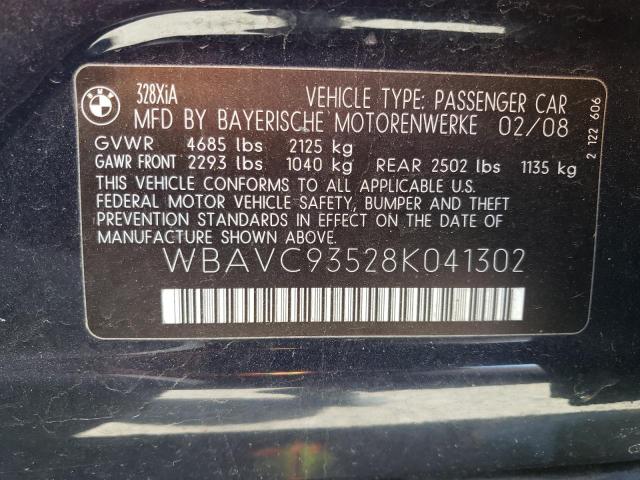 WBAVC93528K041302 BMW 328 XI