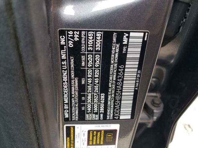 2017 MERCEDES-BENZ GLE 350 4M - 4JGDA5HB5HA843646