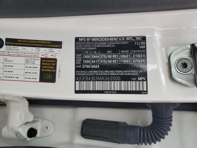 2021 MERCEDES-BENZ GLE 350 - 4JGFB4JB3MA363500