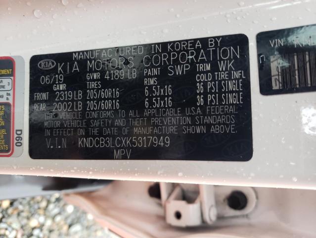2019 KIA UK - KNDCB3LCXK5317949