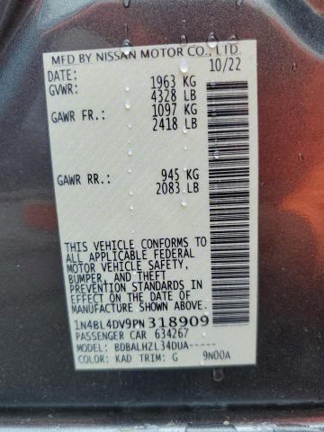 2023 NISSAN ALTIMA SV - 1N4BL4DV9PN318909