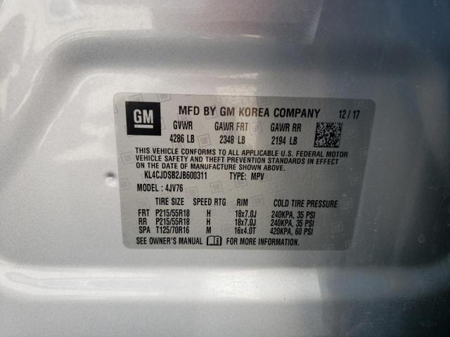 2018 BUICK ENCORE PRE - KL4CJDSB2JB600311