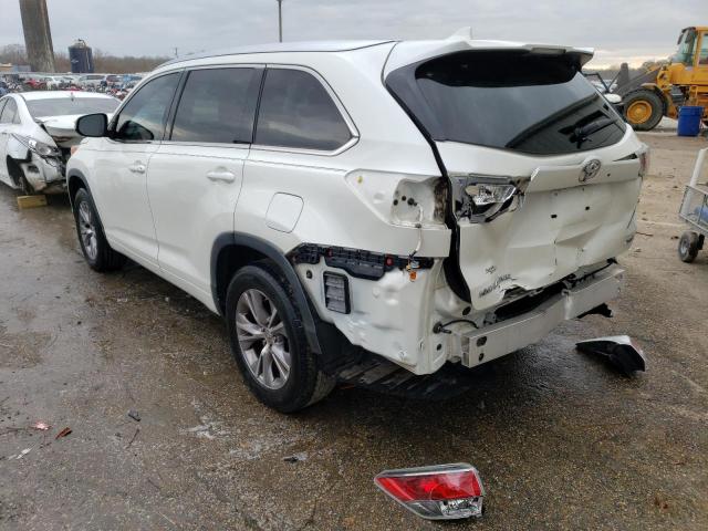 VIN 5TDKKRFH8ES023809 2014 Toyota Highlander, Xle no.2