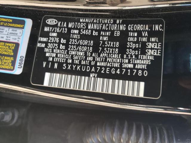 5XYKUDA72EG471780 KIA Sorento