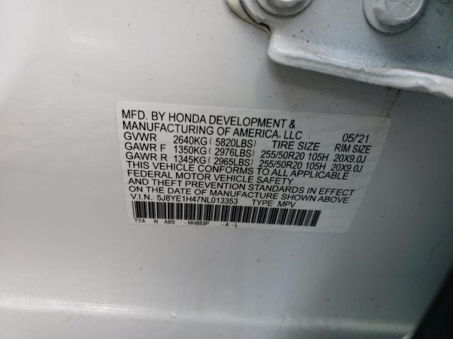 2022 ACURA MDX TECHNO - 5J8YE1H47NL013353