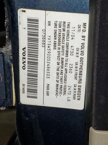 YV1SW592052486503 Volvo V70