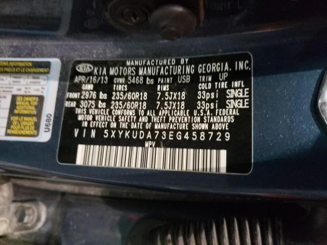 5XYKUDA73EG458729 KIA SORENTO EX