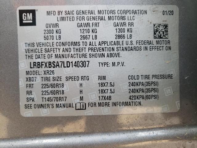2020 BUICK ENVISION P - LRBFXBSA7LD140307