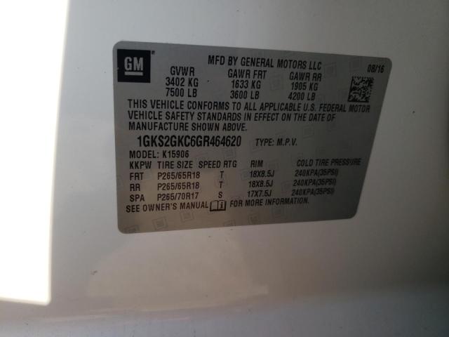 2016 GMC YUKON XL K 1GKS2GKC6GR464620
