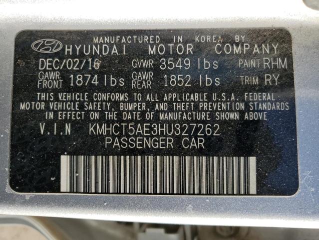 KMHCT5AE3HU327262 Hyundai ACCENT SE