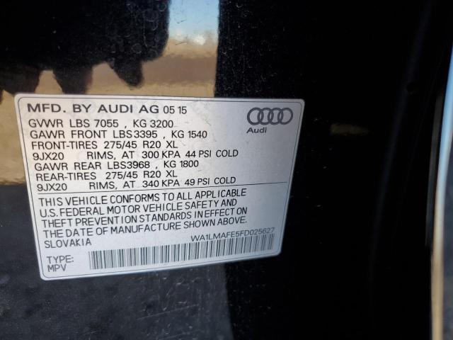 2015 AUDI Q7 TDI PRE - WA1LMAFE5FD025627