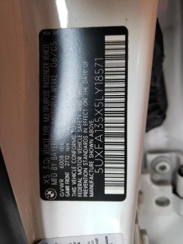 5UXFA135X5LY18571 BMW X5 3.0I
