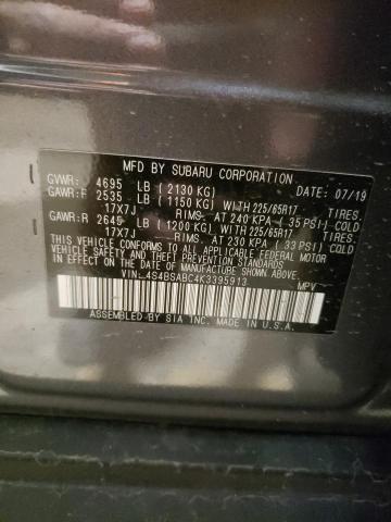 4S4BSABC4K3395913 Subaru Outback 2.5i