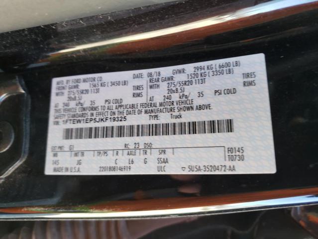 2018 FORD F150 SUPER - 1FTEW1EP5JKF19325