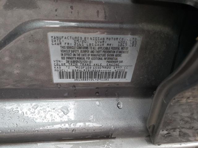 2020 NISSAN SENTRA SR 3N1AB8DV2LY291181