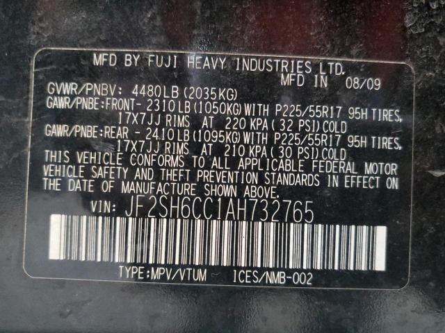 JF2SH6CC1AH732765 Subaru Forester 2.5x Premium