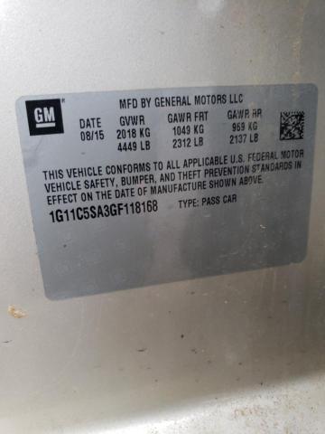 2016 CHEVROLET MALIBU LIM - 1G11C5SA3GF118168