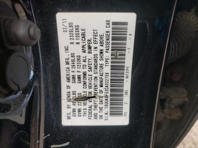 19UUA9F50CA002756 Acura TL