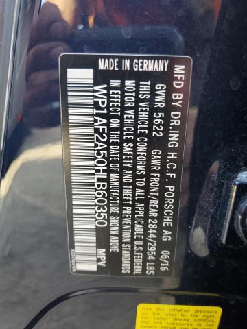 2017 PORSCHE MACAN TURB - WP1AF2A50HLB60350