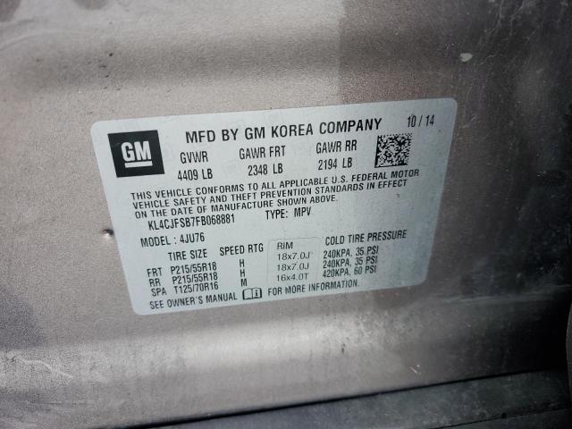 2015 BUICK ENCORE CON - KL4CJFSB7FB068881