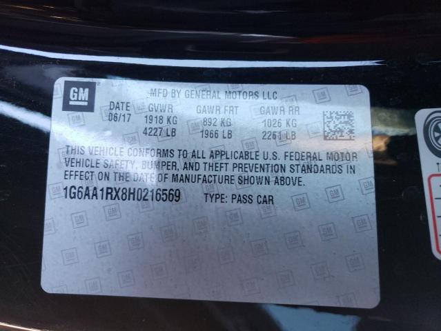 1G6AA1RX8H0216569 Cadillac ATS