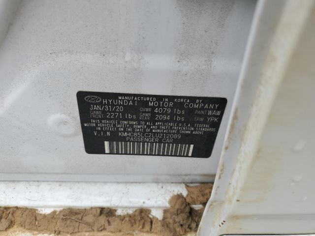 2020 HYUNDAI IONIQ SEL - KMHC85LC2LU212089