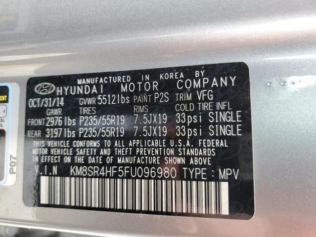 2015 HYUNDAI SANTA FE G KM8SR4HF5FU096980