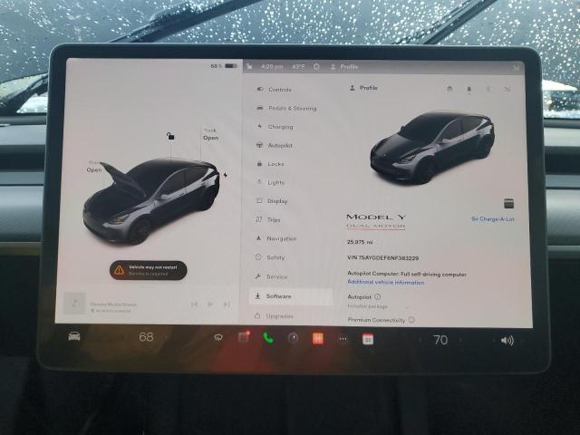 7SAYGDEF6NF383229 Tesla Model Y