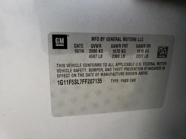 2015 CHEVROLET MALIBU LTZ 1G11F5SL7FF207135