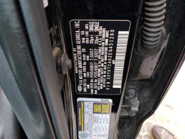 5XYKTCA62EG451260 KIA SORENTO LX